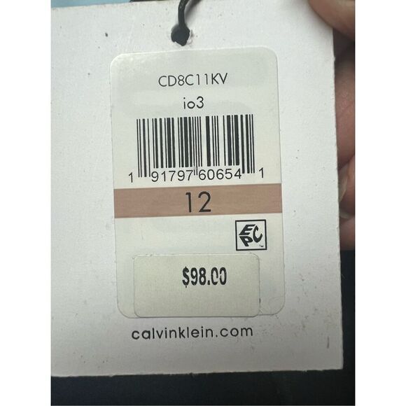 Calvin Klein Sleeveless Dress Navy Sz 12 NWT - Picture 4 of 7